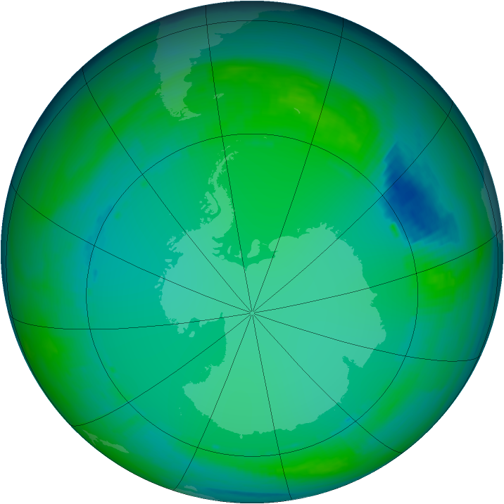 Ozone Map 1987-07-06